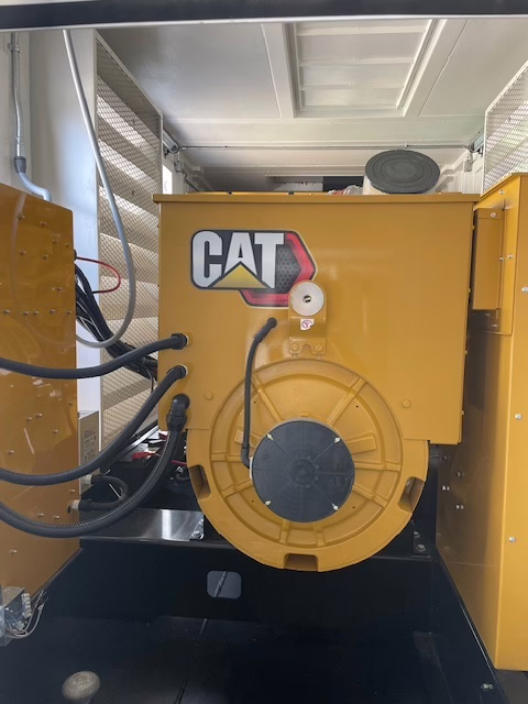CAT generator enclosure pipes and wiring