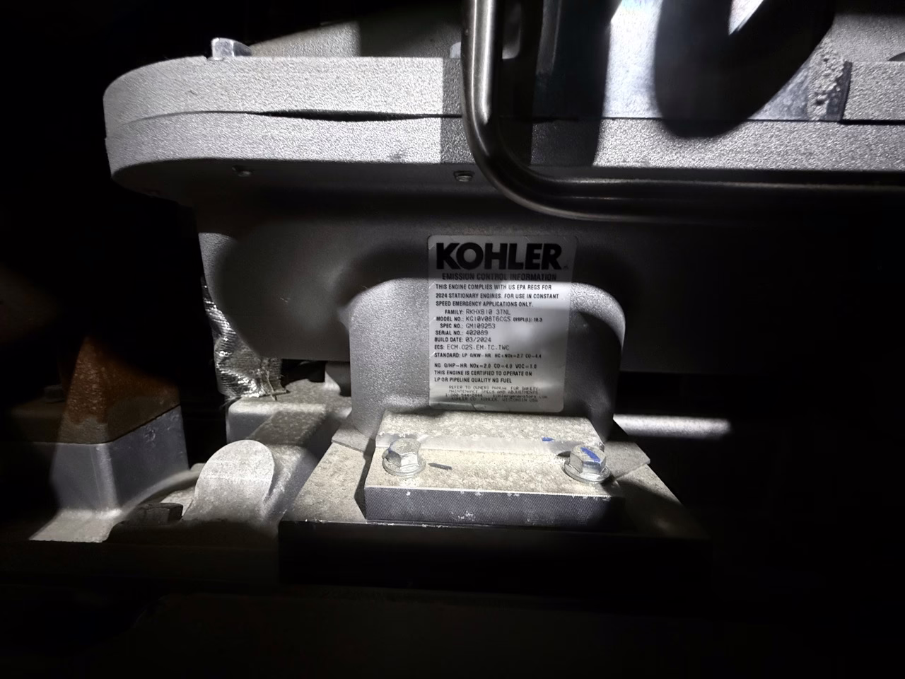 150 kW Kohler Natural Gas Generator