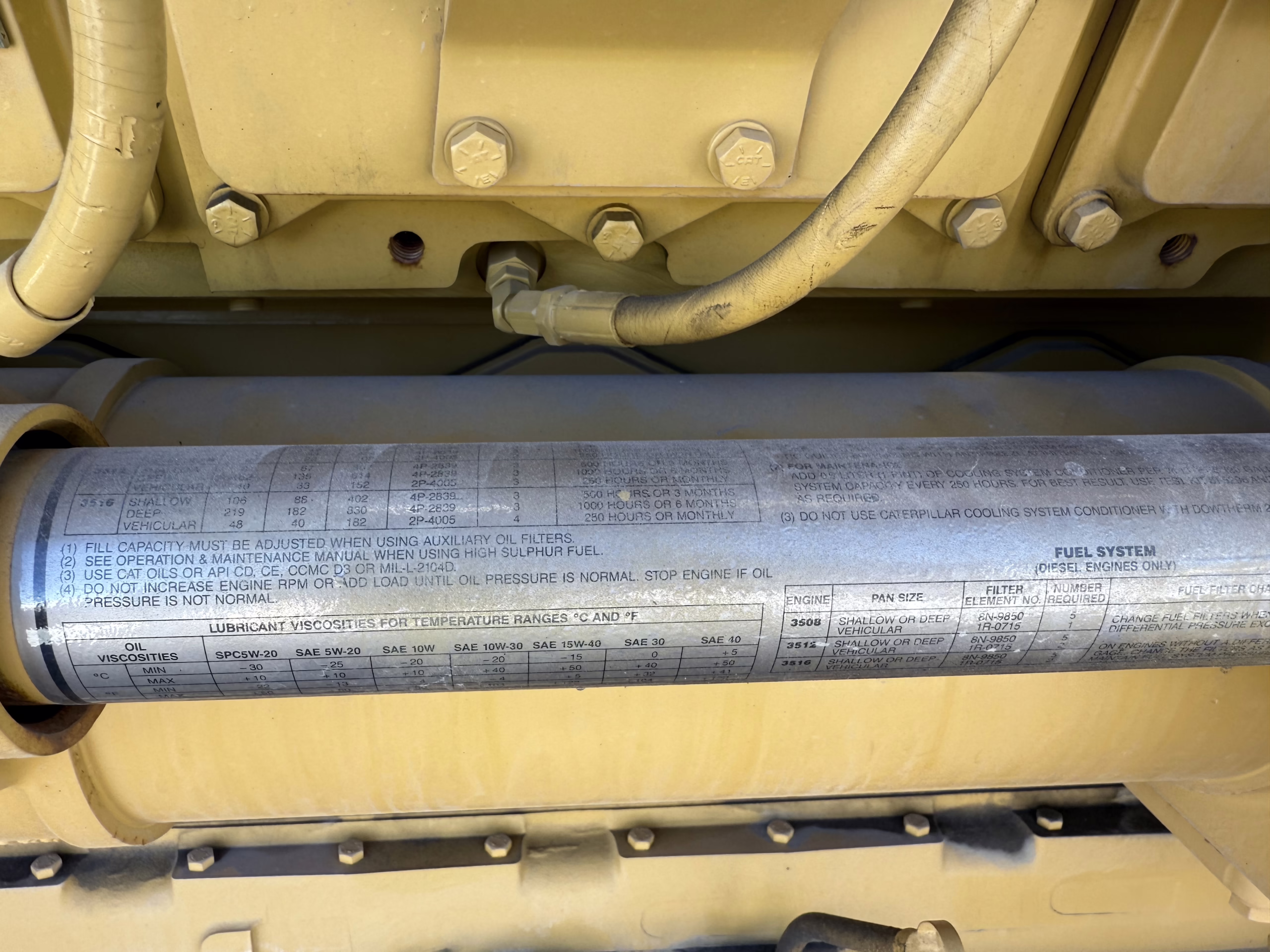725 kW CAT Open Skid Diesel Generators