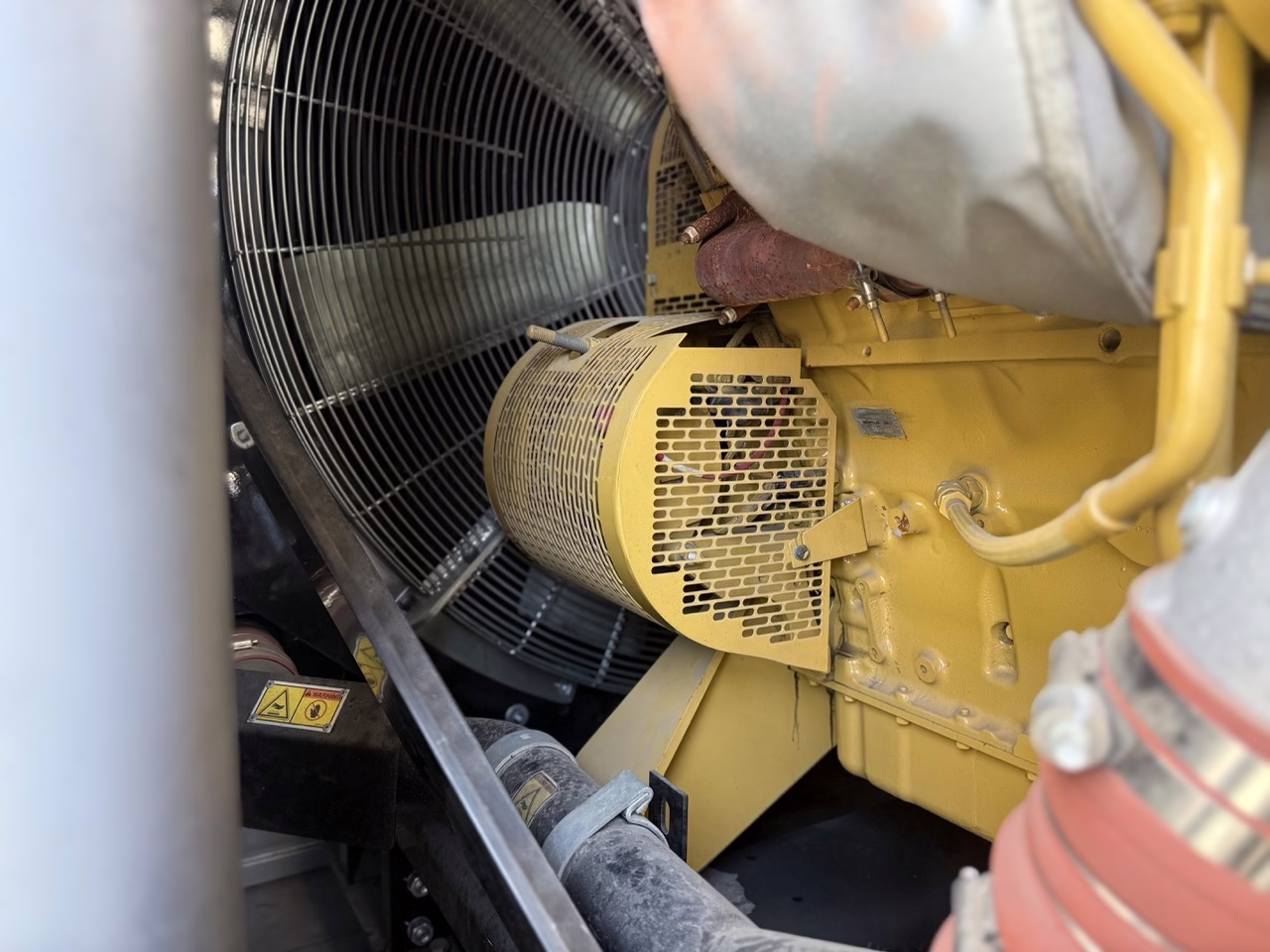 1000 kW CAT Diesel Generator fan lower view