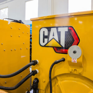 A diesel generator manufactured by CAT.