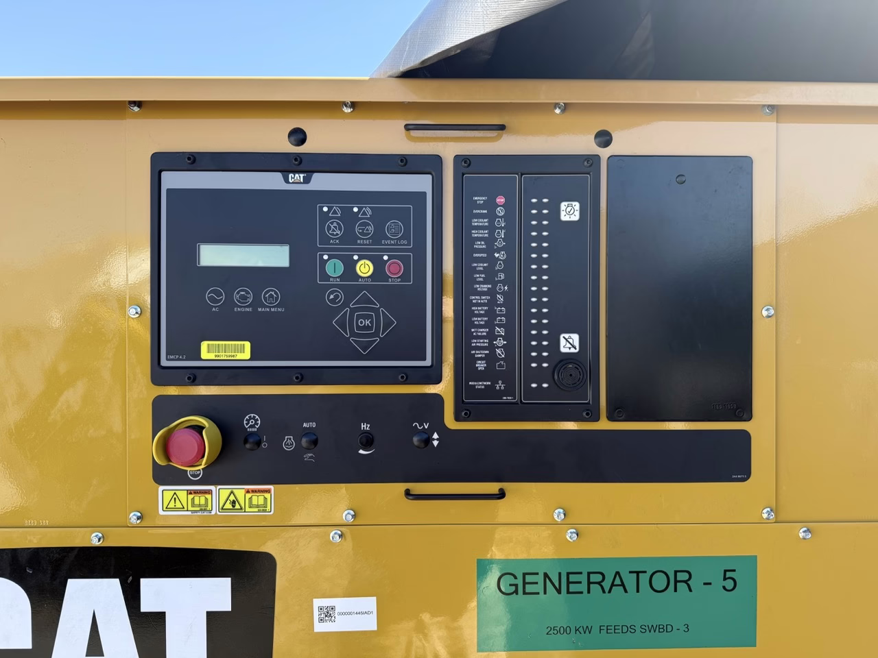2500 kW CAT 3516C-HD Generator