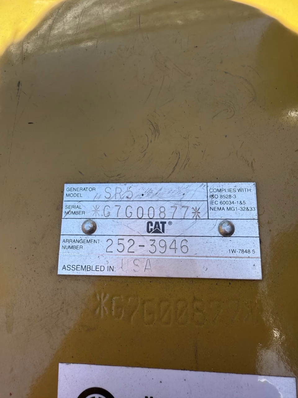 2500 kW CAT 3516C-HD Generator