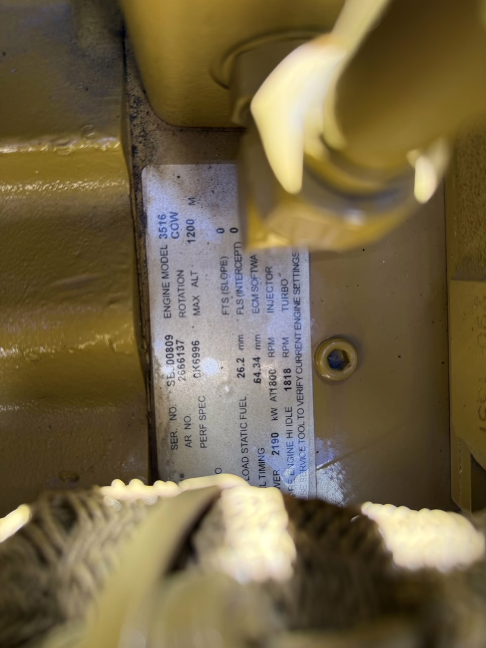 2500 kW CAT 3516C-HD Generator