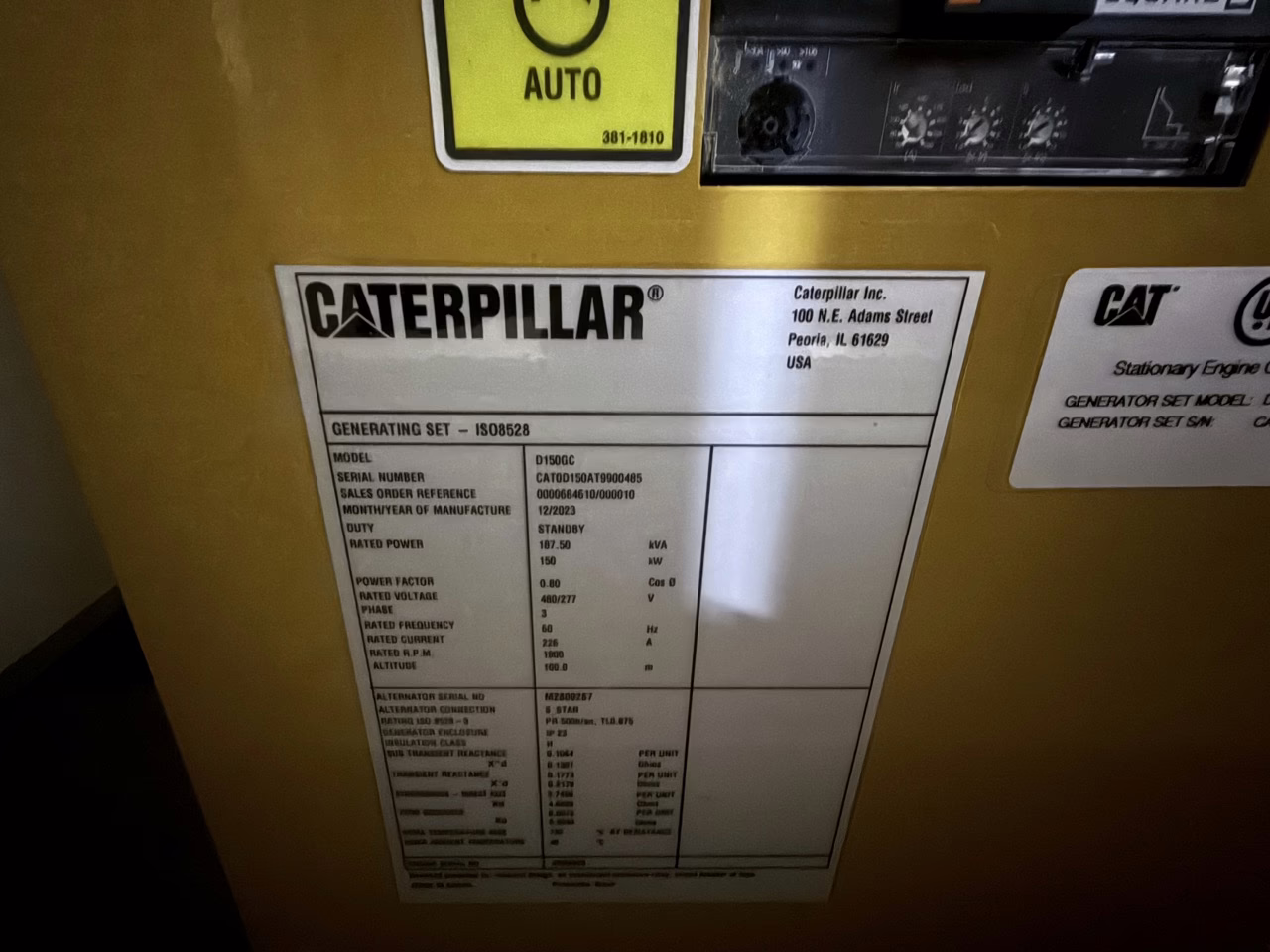 CAT 150 kW