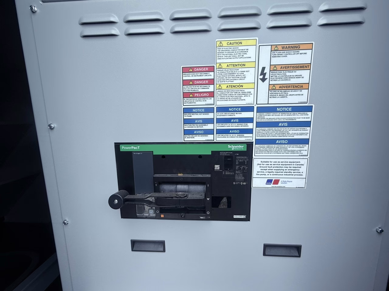 1000 kW Diesel MTU Generator - 2025