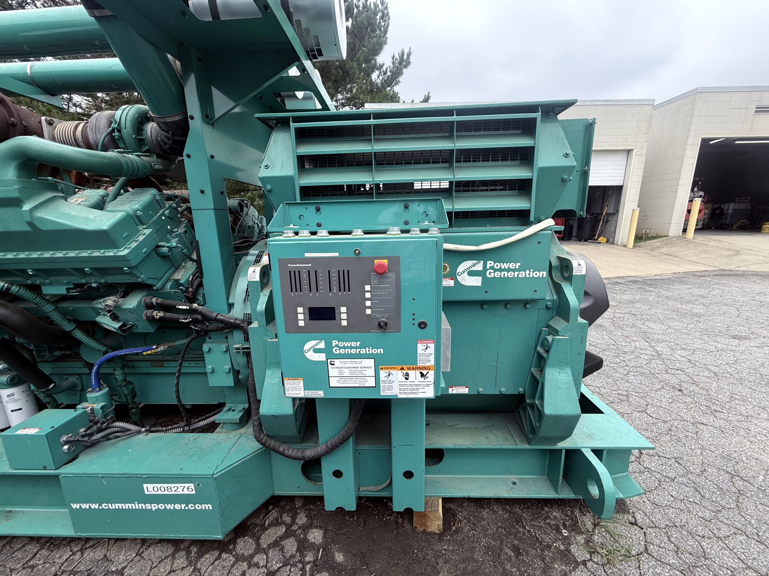 2250 kW Cummins Open Skid Diesel Generator