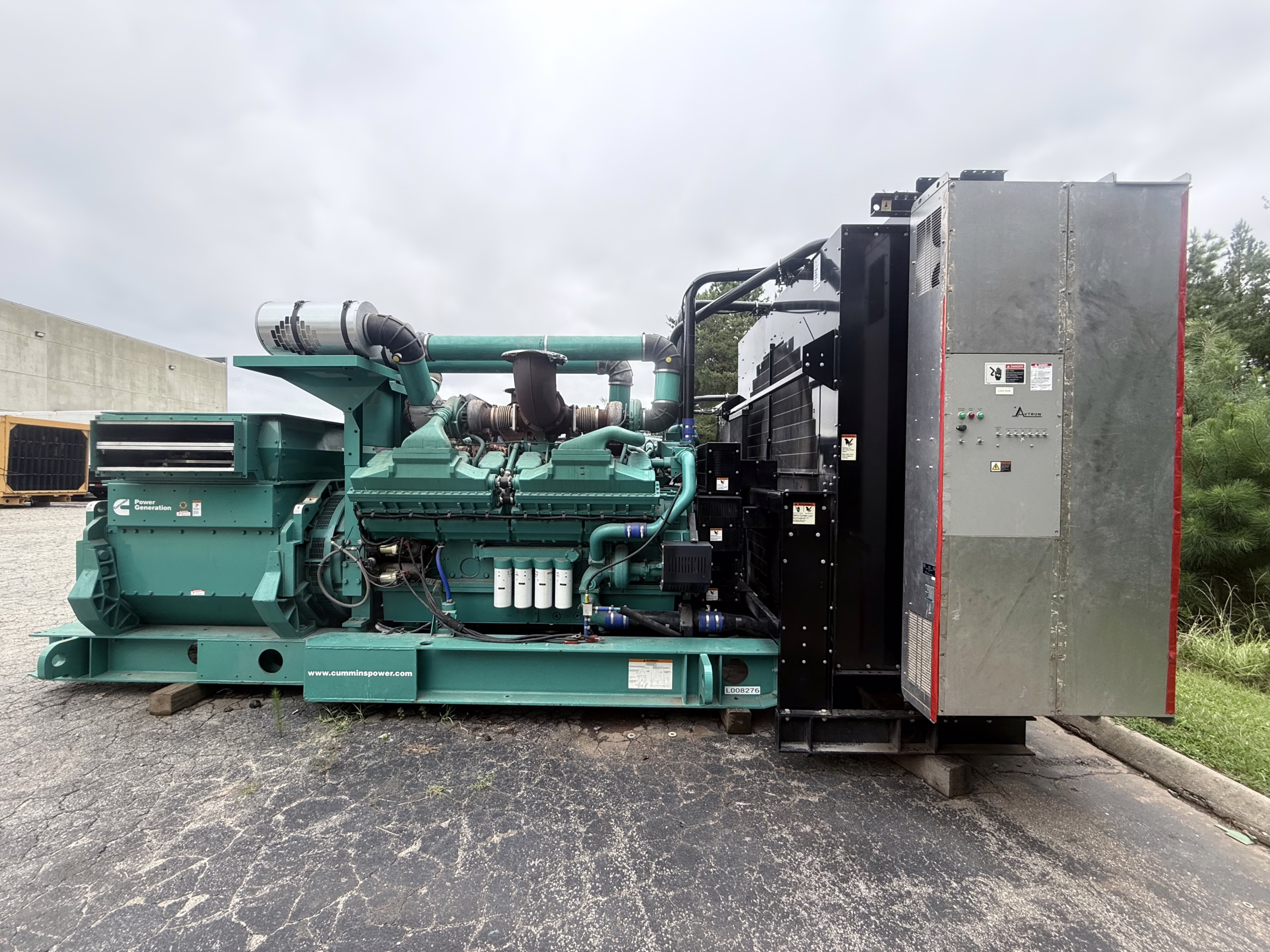 2250 kW Cummins Open Skid Diesel Generator