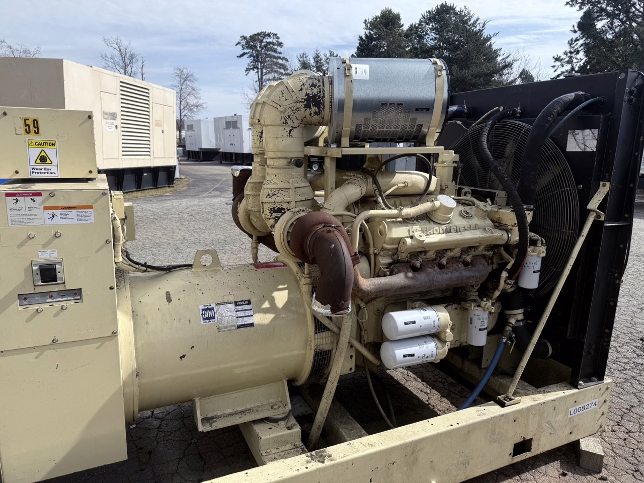 400 kW Kohler 400ROZD Generator Set view with breaker