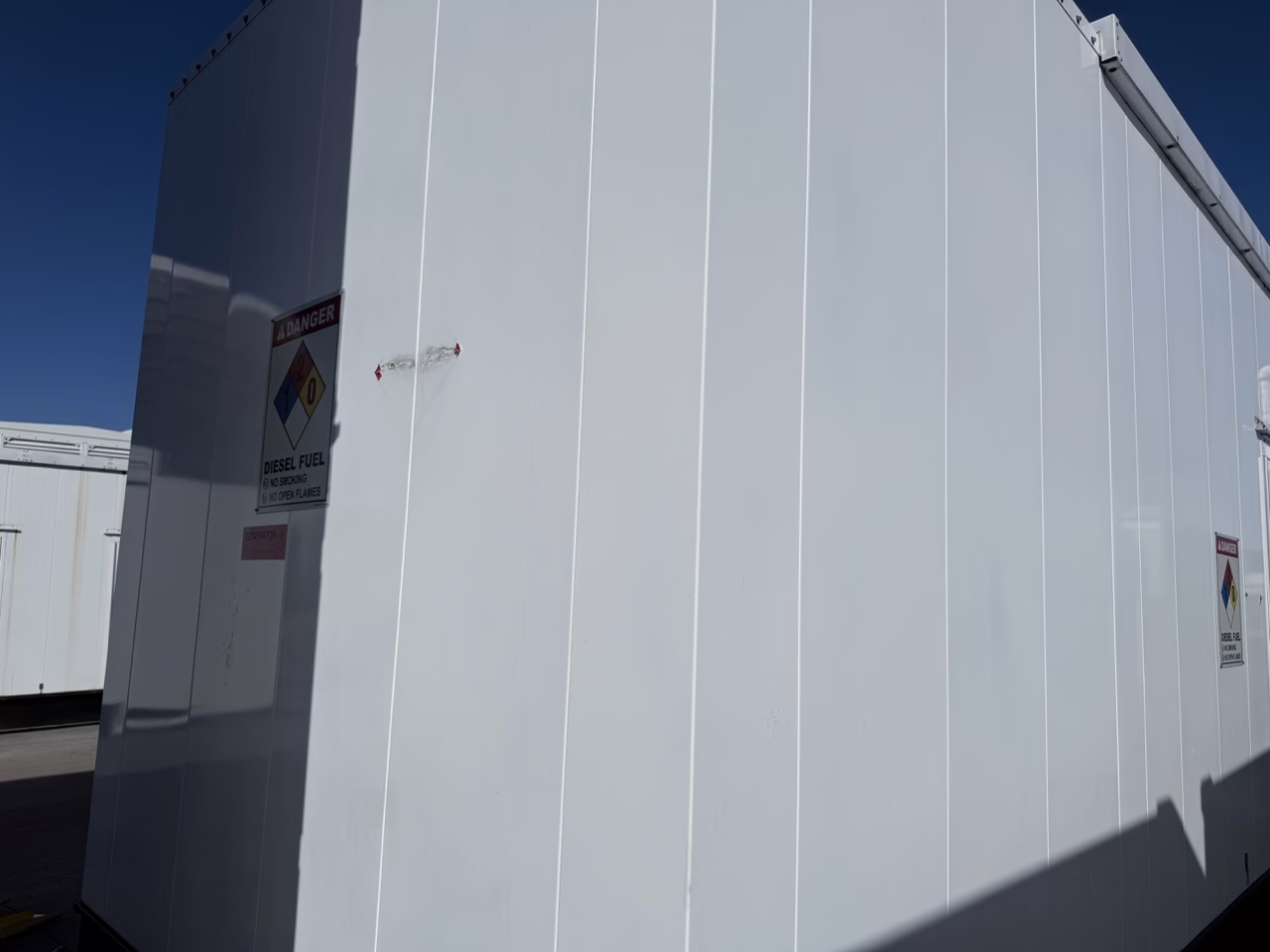 1500 kW CAT 3512C Generator Enclosure doors