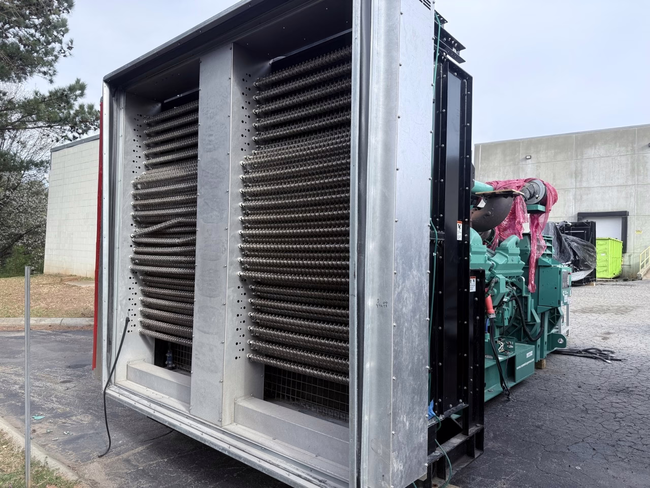 2250 kW Cummins Open Skid Diesel Generator Fan