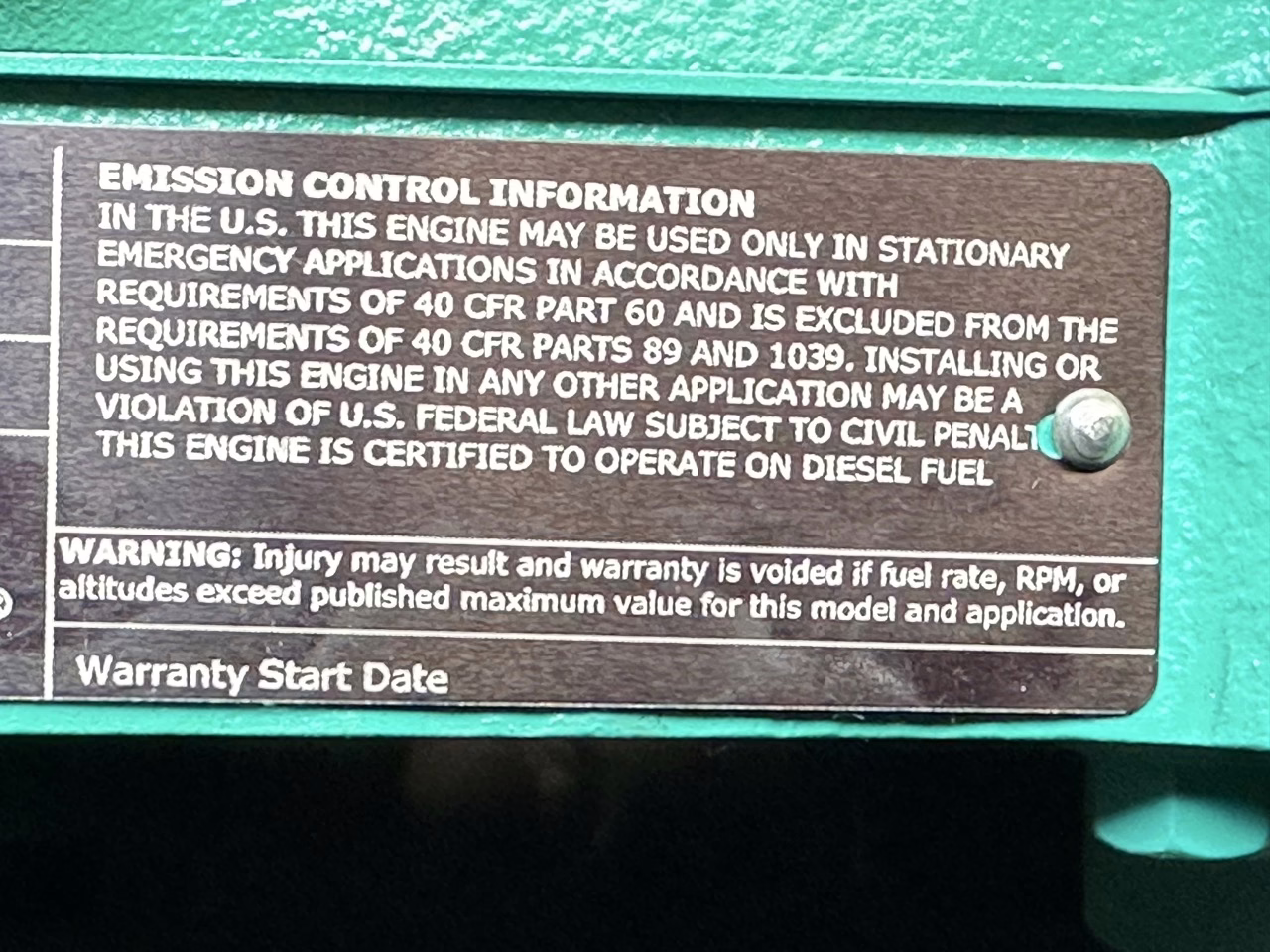 Cummins 25000 DQKAN Generator